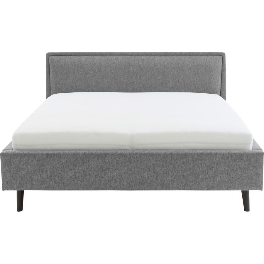 Bett Simas Grau Stoff 180 x 200 cm - Material: Bezug Stoff - Bett