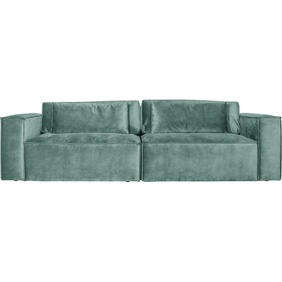 Sofa Karsten Blau Stoff 284 cm 118 cm - Farbe: saphir - Material: Polyester Stoff - Sofa