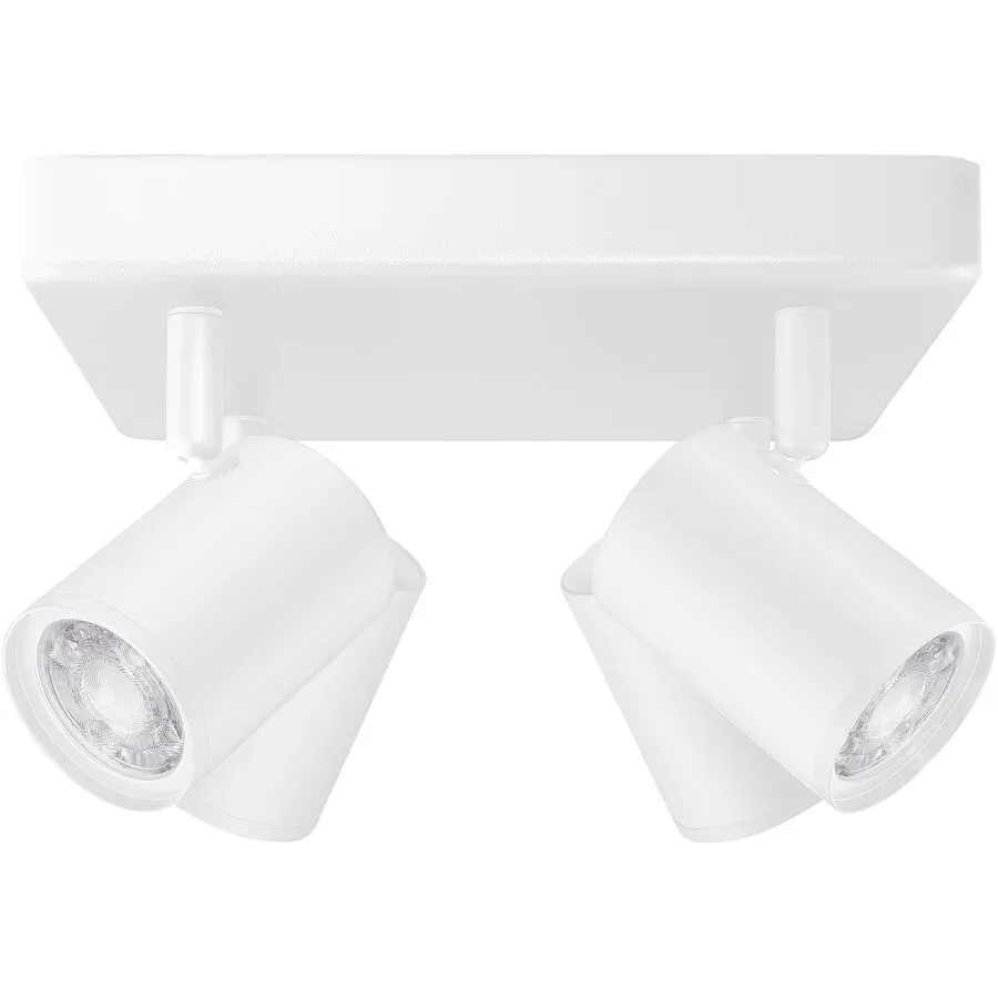 Spot WiZ Weiss Kunststoff/Aluminium 22 cm 12.3 cm - LED - Lichtfarbe: Extra warmweiss - Helles Neutralweiss - Material: Metall - Spot- LED