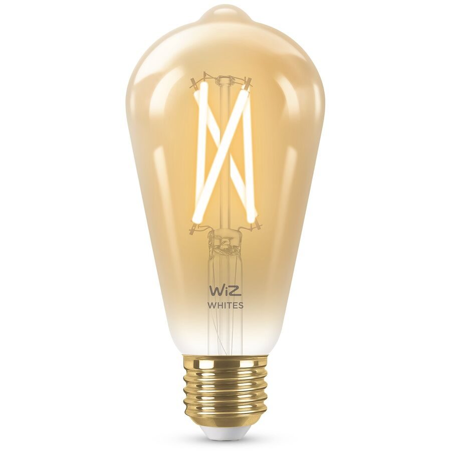 Leuchtmittel WiZ Glas E27 7 W - Farbe: Bernstein - LED - Lichtfarbe: Extra warmweiss - Tageslichtweiss - Leuchtmittel- LED Leuchtmittel