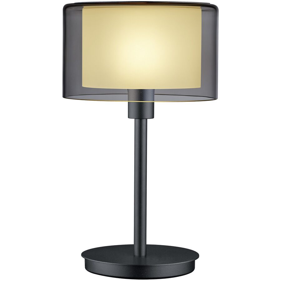 Designer-Tischlampe Bankamp Karl75 E14 schwarz D 20 cm H 34 cm - Material: Messing/Glas - Designer-Tischlampe