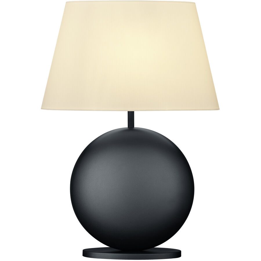 Designer-Tischlampe Bankamp Nero E27 schwarz/weiss H 51 cm - Farbe: schwarz, weiss - Material: Eisen - Designer-Tischlampe