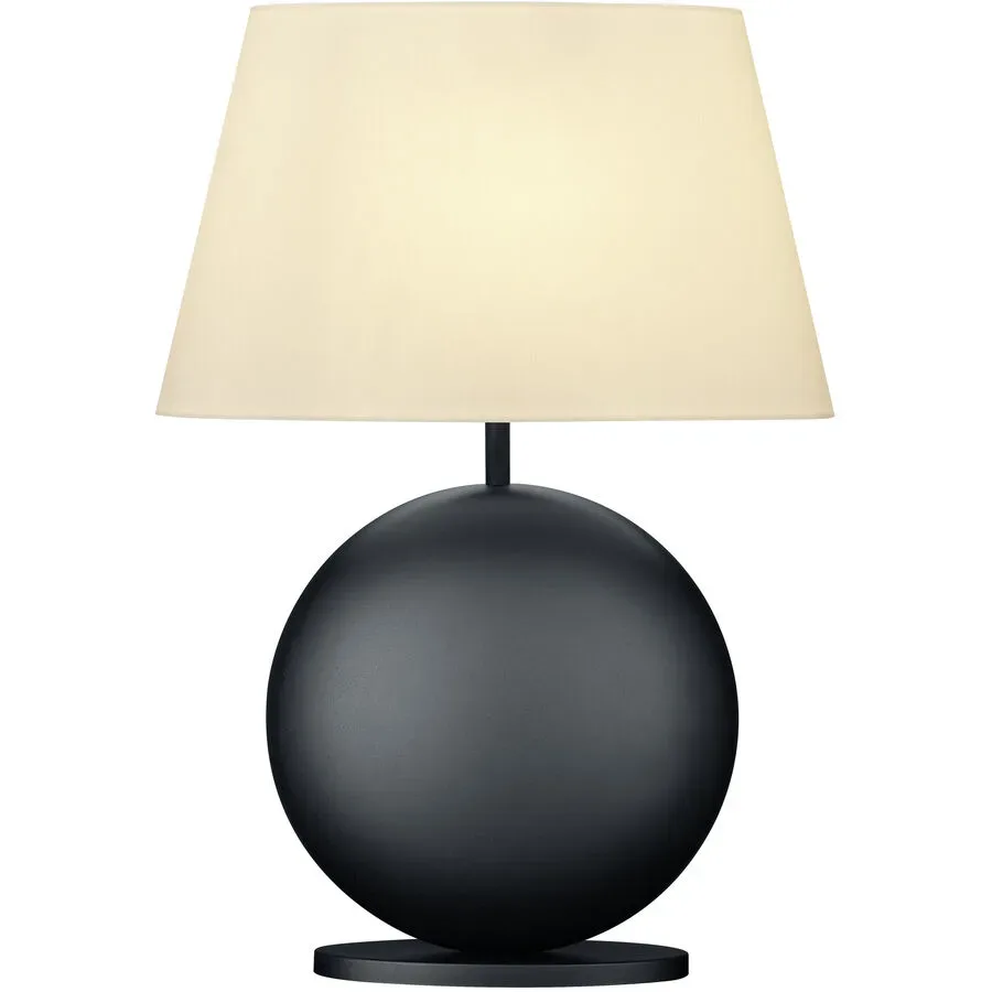 Designer-Tischlampe Bankamp Nero E27 schwarz/weiss H 51 cm - Farbe: schwarz, weiss - Material: Eisen - Designer-Tischlampe