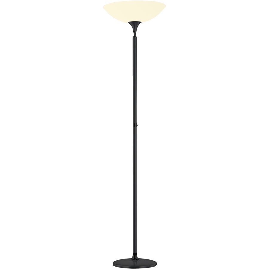 Designer-Stehlampe Bankamp Opera schwarz dimmbar H 180 cm - LED - Lichtfarbe: Extra warmweiss - Material: Messing/Eisen/Glas - Designer-Stehlampe- LED
