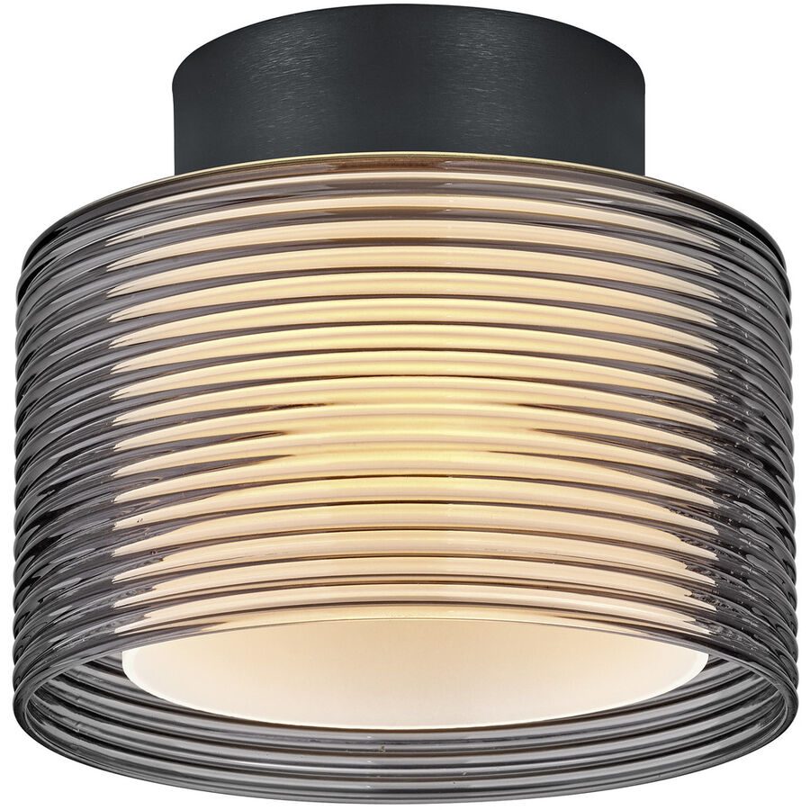 Designer-Deckenlampe Bankamp Grand Groove schwarz D 17 cm - LED - Lichtfarbe: Extra warmweiss - Material: Eisen/Acryl/Glas - Designer-Deckenlampe- LED