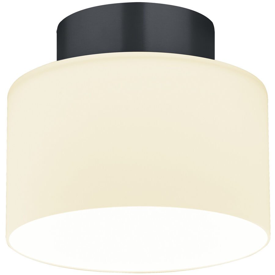 Designer-Deckenlampe Bankamp Grand opal anthrazit D 20 cm - Farbe: anthrazit matt eloxiert - LED - Lichtfarbe: Extra warmweiss - Material: