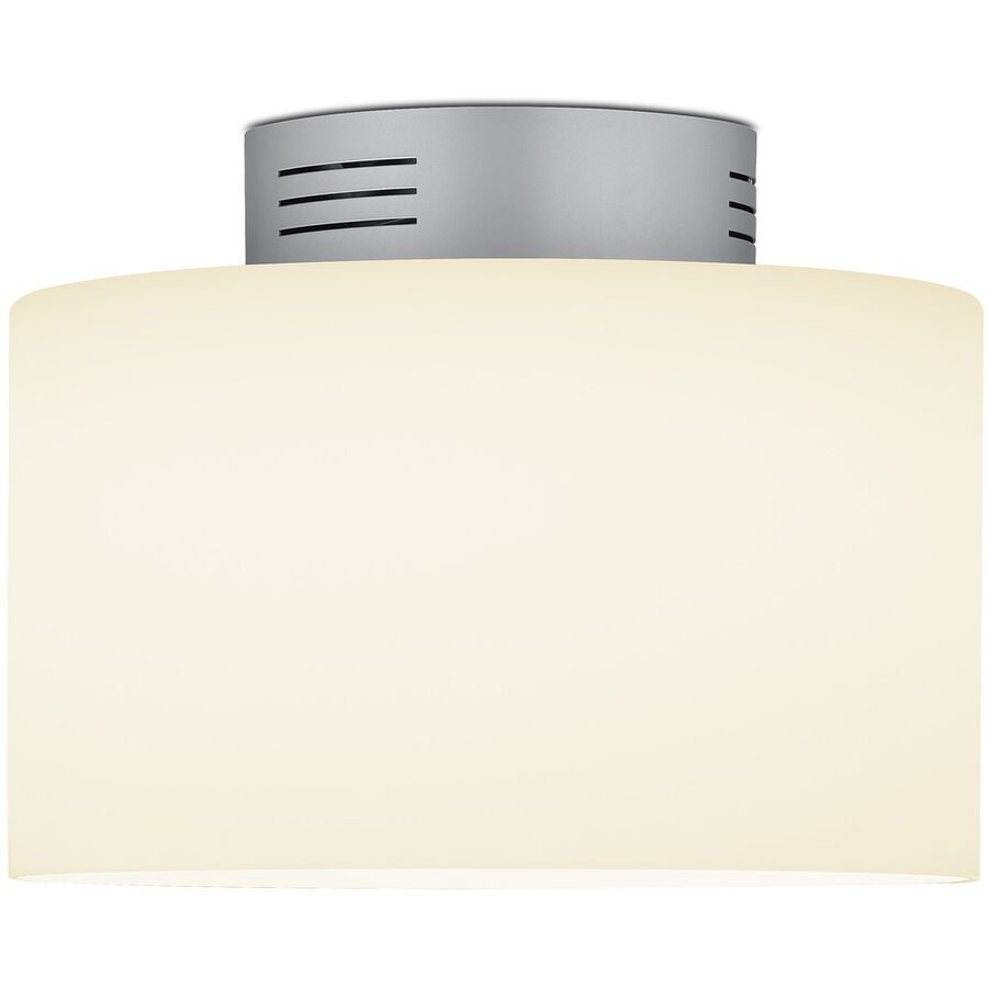 Designer-Deckenlampe Bankamp Grand opal aluminium eloxiert D 32 cm - LED - Lichtfarbe: Extra warmweiss - Material: Eisen/Acryl/Glas -