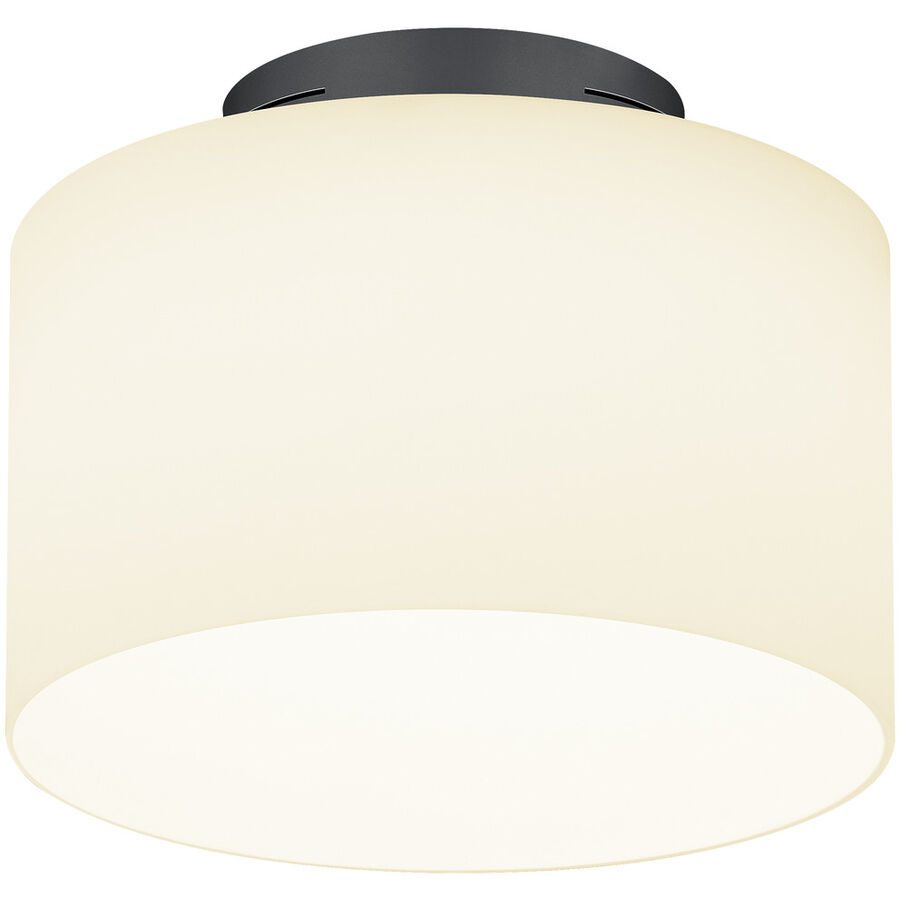 Designer-Deckenlampe Bankamp Grand opal anthrazit D 32 cm - Farbe: anthrazit matt eloxiert - LED - Lichtfarbe: Extra warmweiss - Material: