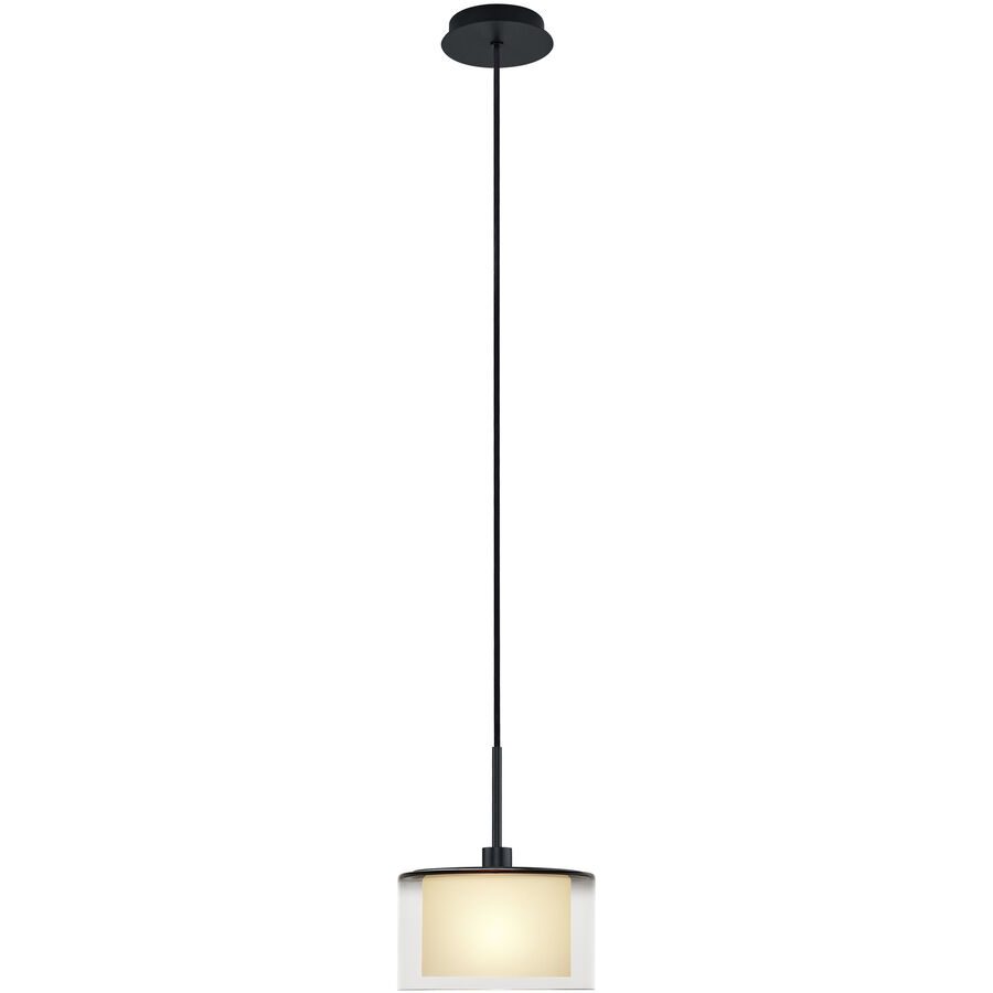 Designer-Pendellampe Bankamp Karl75 E14 schwarz 1-flammig D 20 cm - Material: Messing/Glas - Designer-Pendellampe