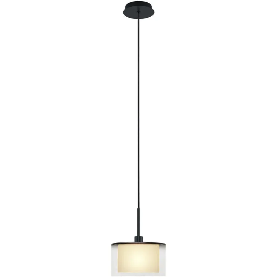Designer-Pendellampe Bankamp Karl75 E14 schwarz 1-flammig D 20 cm - Material: Messing/Glas - Designer-Pendellampe