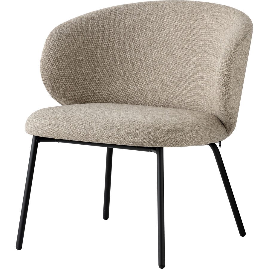 CONNUBIA Sessel Tuka Beige/Schwarz Stoff/Metall 69 cm 71 cm - Farbe: Beige, Schwarz - Material: Polyester Stoff, Metall - Sessel