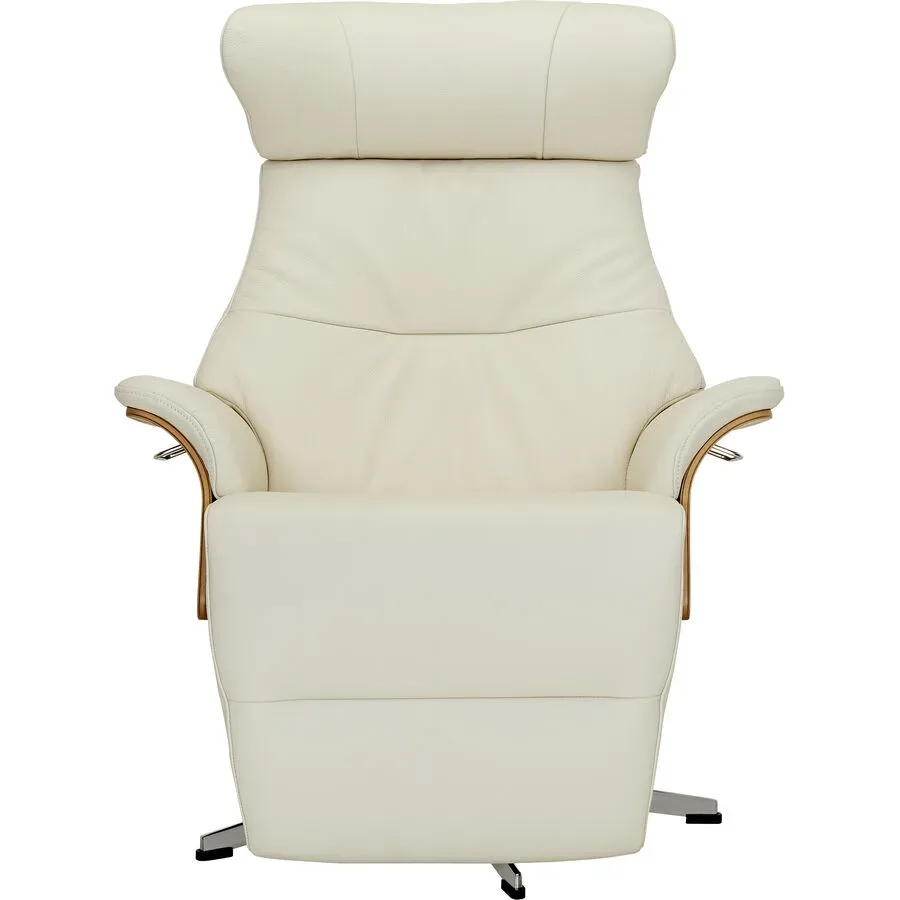 Conform Sessel Airness Weiss Leder 80 cm 85 cm - Material: Echtleder - Möbel Konfigurator: Traummöbel individuell zusammenstellen - Sessel