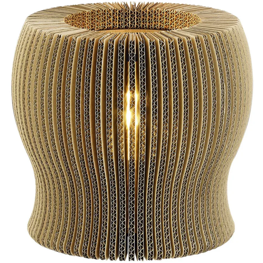 Tischlampe Clare Braun Metall 27 cm 26 cm - Tischlampe