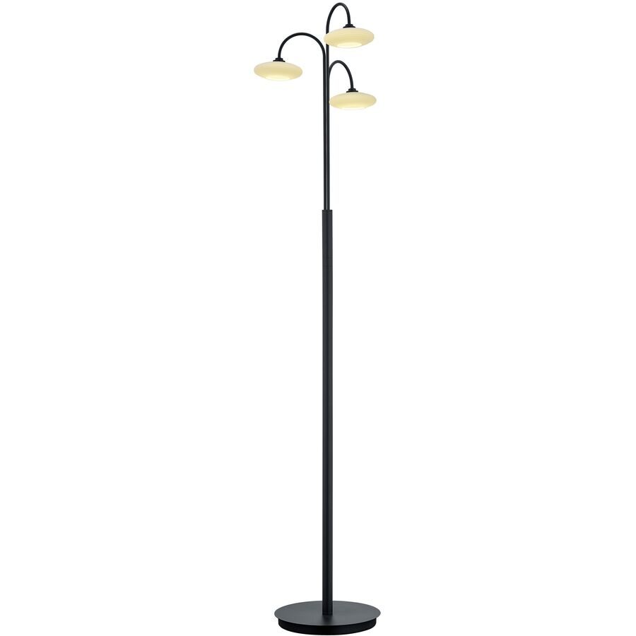 Stehlampe Kari Schwarz Metall 150 cm - LED - Lichtfarbe: Extra warmweiss - Stehlampe- LED Energiesparlampe