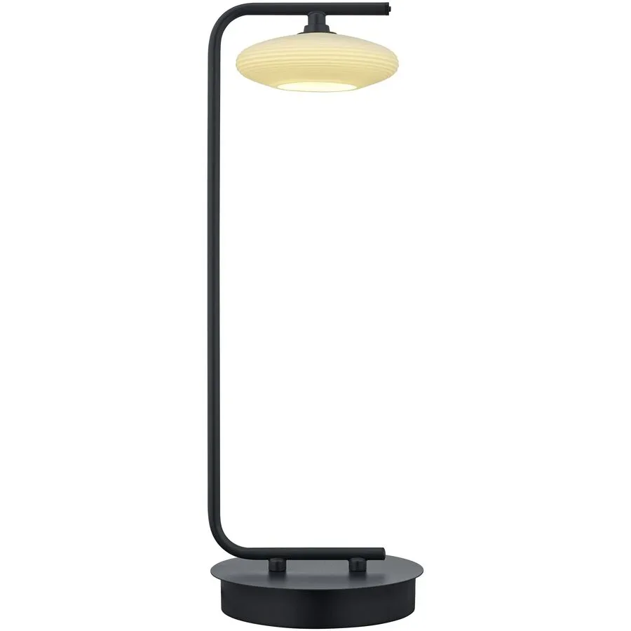 Tischlampe Kari Schwarz Metall 15 cm 45 cm - LED - Lichtfarbe: Extra warmweiss - Tischlampe- LED Energiesparlampe
