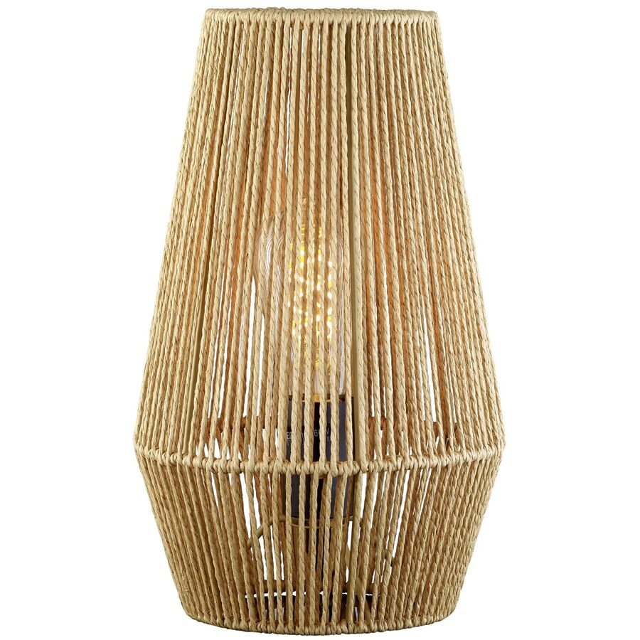 Tischlampe Cedric Braun Metall 20 cm 33 cm - Tischlampe