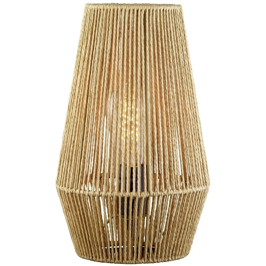 Tischlampe Cedric Braun Metall 20 cm 33 cm - Tischlampe
