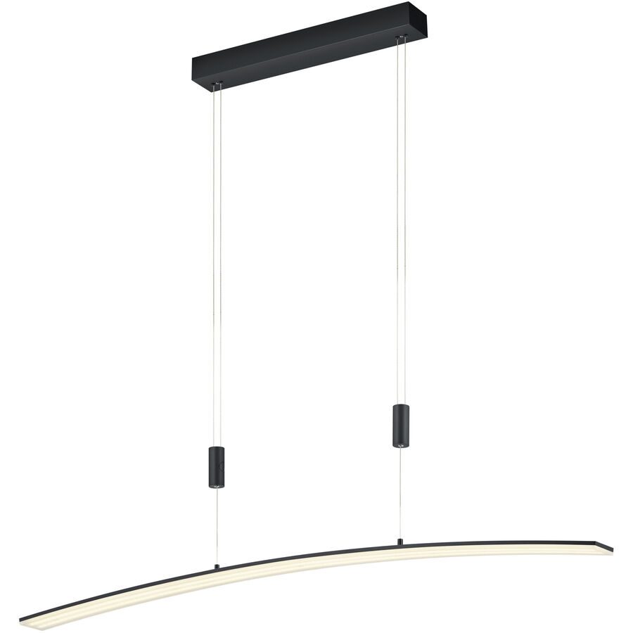Pendellampe Collina Schwarz Metall 130 cm - LED - Lichtfarbe: Extra warmweiss - Pendellampe- LED Energiesparlampe