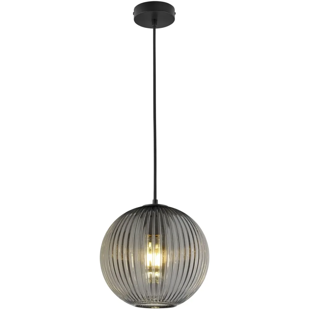 Pendellampe Lyydia Schwarz Metall 20 cm 150 cm - Pendellampe