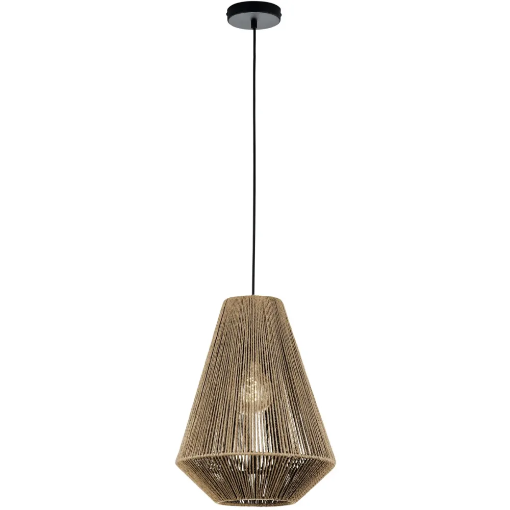 Pendellampe Cedric Braun Metall 33 cm 120 cm - Pendellampe