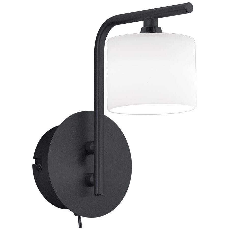 Wandlampe Anika Schwarz Metall 10 cm 19 cm - LED - Lichtfarbe: Extra warmweiss - Wandlampe- LED Energiesparlampe