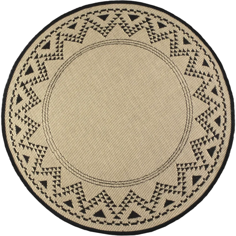 Outdoor-Teppich Jolie beige Polypropylen 150 x 150 cm - Outdoor-Teppich