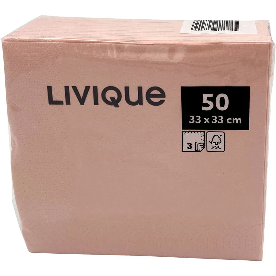 MyDeal Servietten Colour Rosa Papier 33 cm 33 cm - Servietten