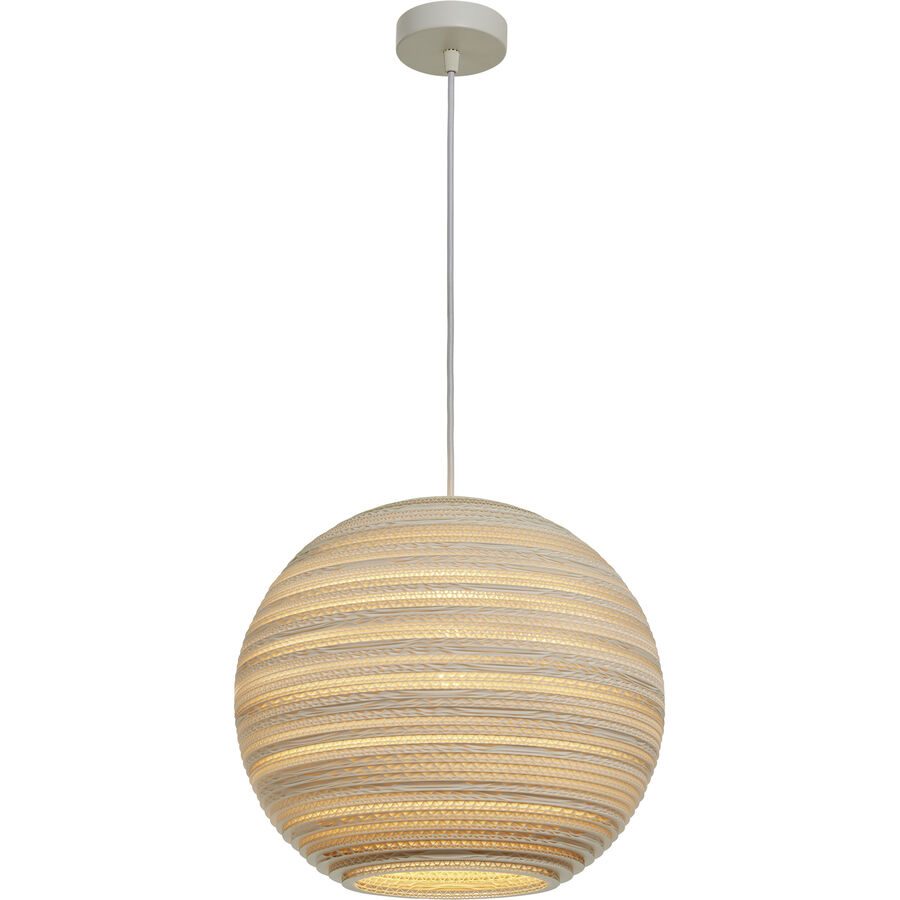 Graypants Pendellampe Moon Weiss Karton 36 cm 31 cm - Pendellampe
