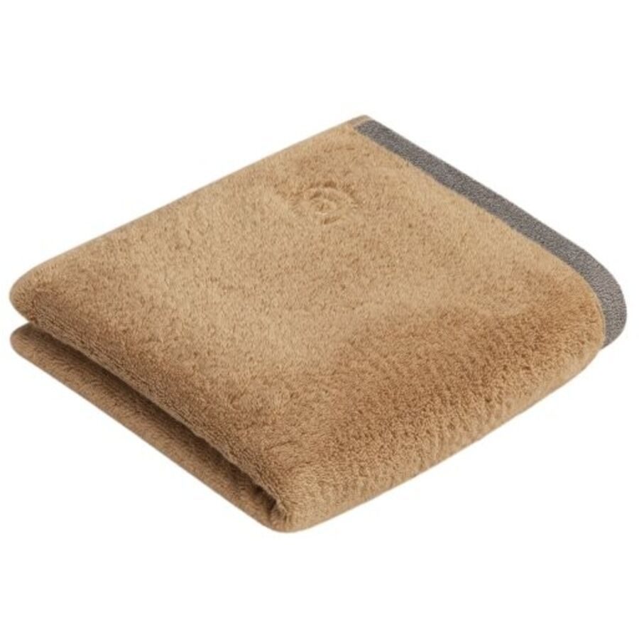 Bugatti Handtuch Prato Braun Baumwolle 50 cm 100 cm - Farbe: Hellbraun - Handtuch