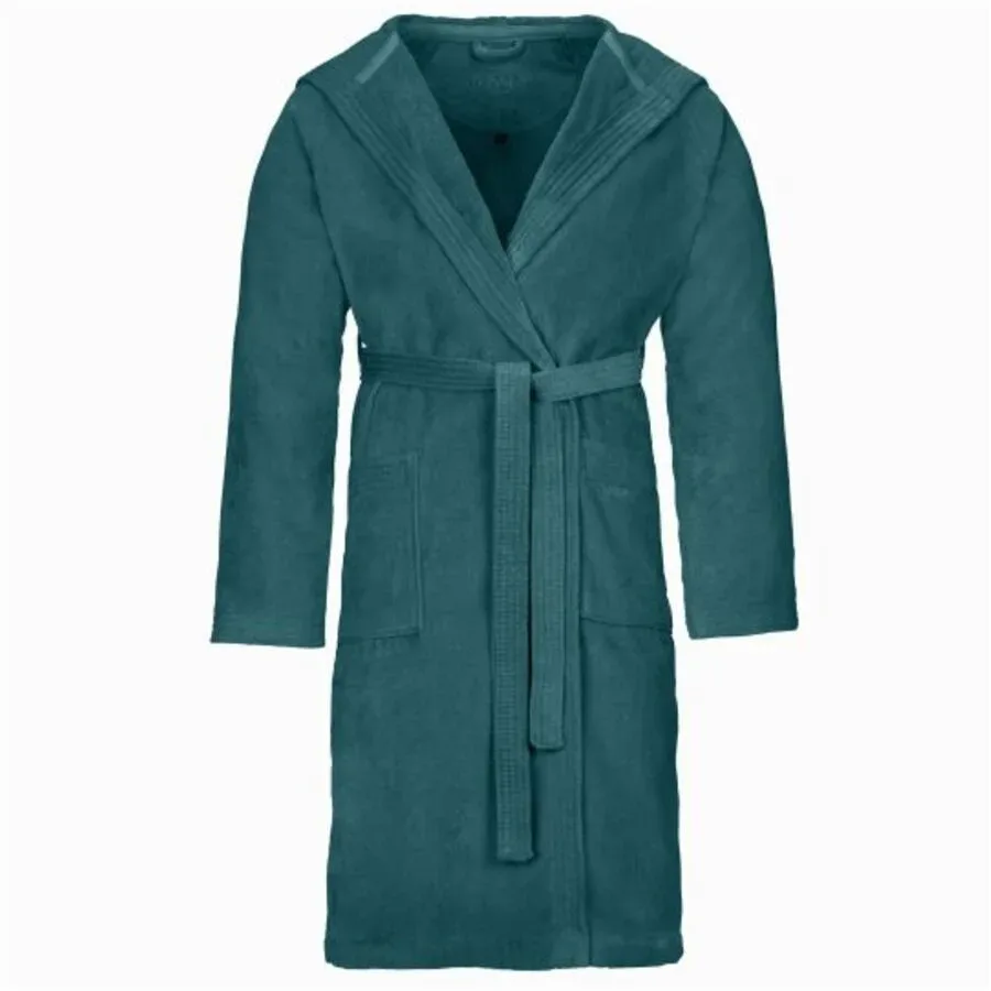 VOSSEN - Texas Bademantel, für Damen, Petroleumblau, Größe S