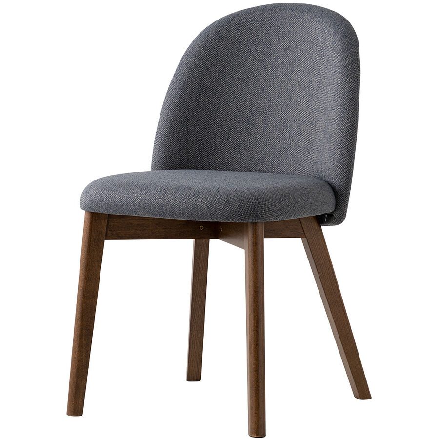 CONNUBIA Stuhl 2er-Set Tuka Grau Holz/Polyester 57 cm - Farbe: anthrazit - Material: Buche/Polyester - Stuhl 2er-Set
