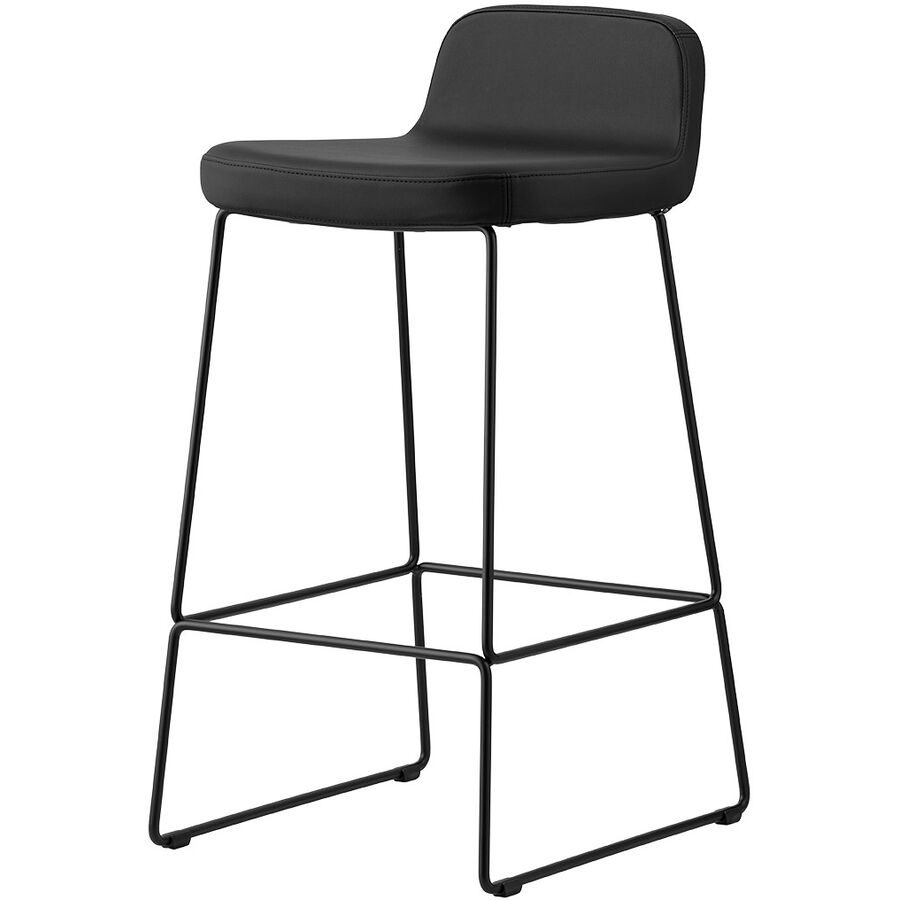 CONNUBIA Barhocker Riley Schwarz Metall/Kunstleder 48.5 cm 80 cm - Barhocker