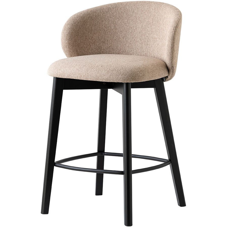CONNUBIA Barhocker Tuka Braun Holz 56 cm 88 cm - Farbe: cappuccino/graphit - Material: Buche - Barhocker