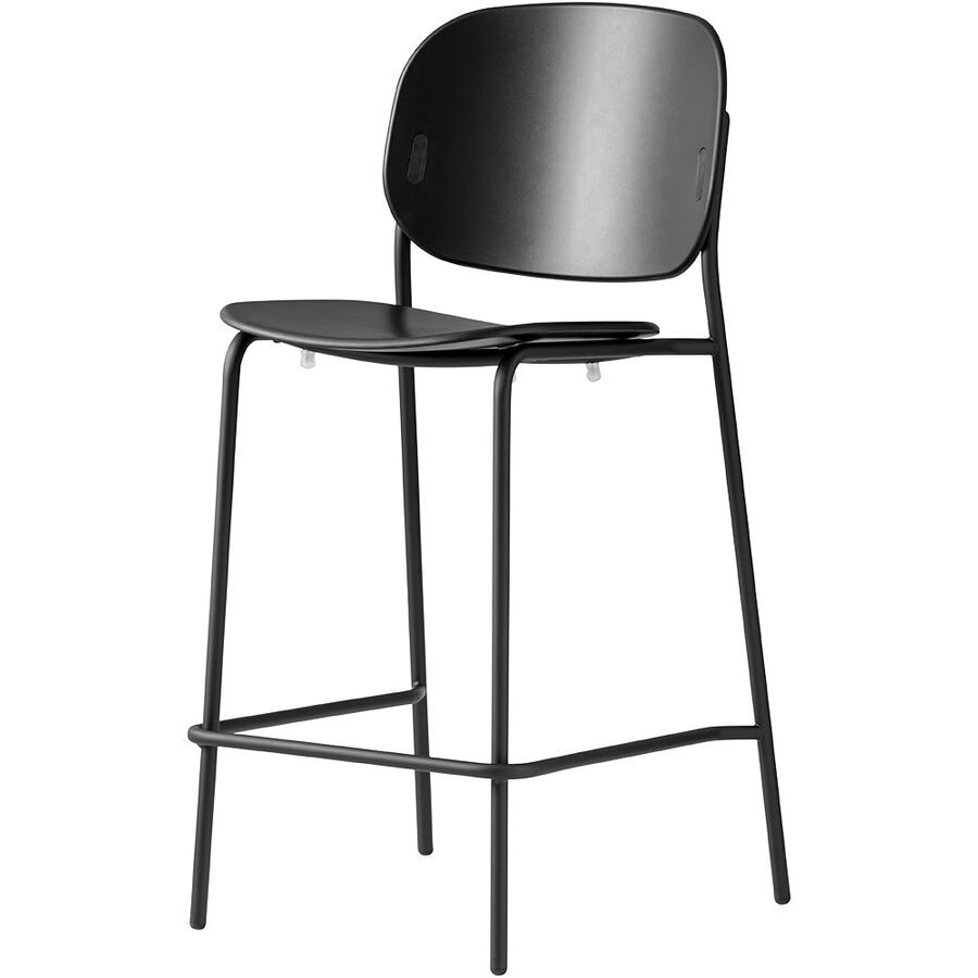 CONNUBIA Barhocker Yo! Schwarz Metall 54 cm 98 cm - Material: Metall/Polypropylen - Barhocker