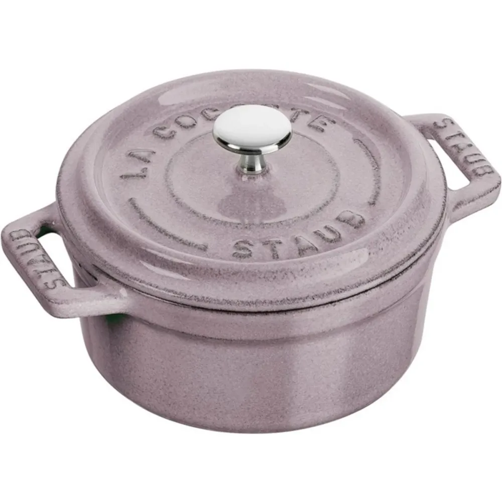 Gusseisen-Topf STAUB Lila Gusseisen/Eisen 10 cm 13 cm 0.25 l - Farbe: flieder - Gusseisen-Topf
