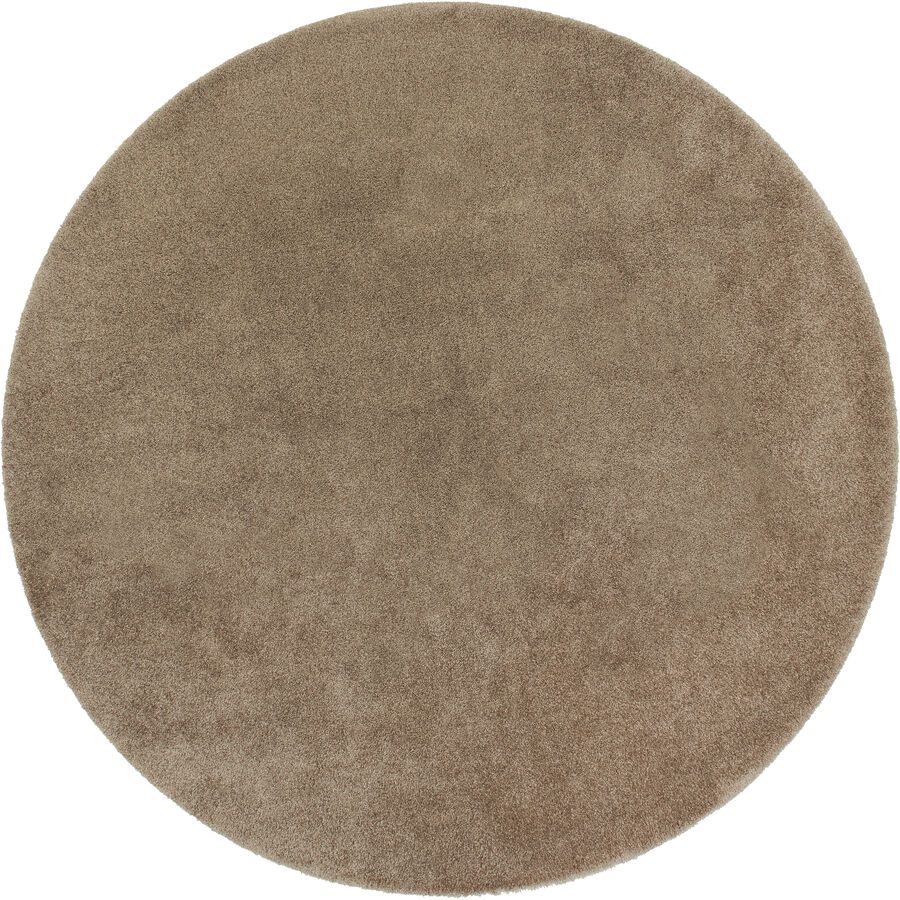 Teppich Synthetisch Bienna Braun Polyamid 200 cm 200 cm - Farbe: taupe - Teppich