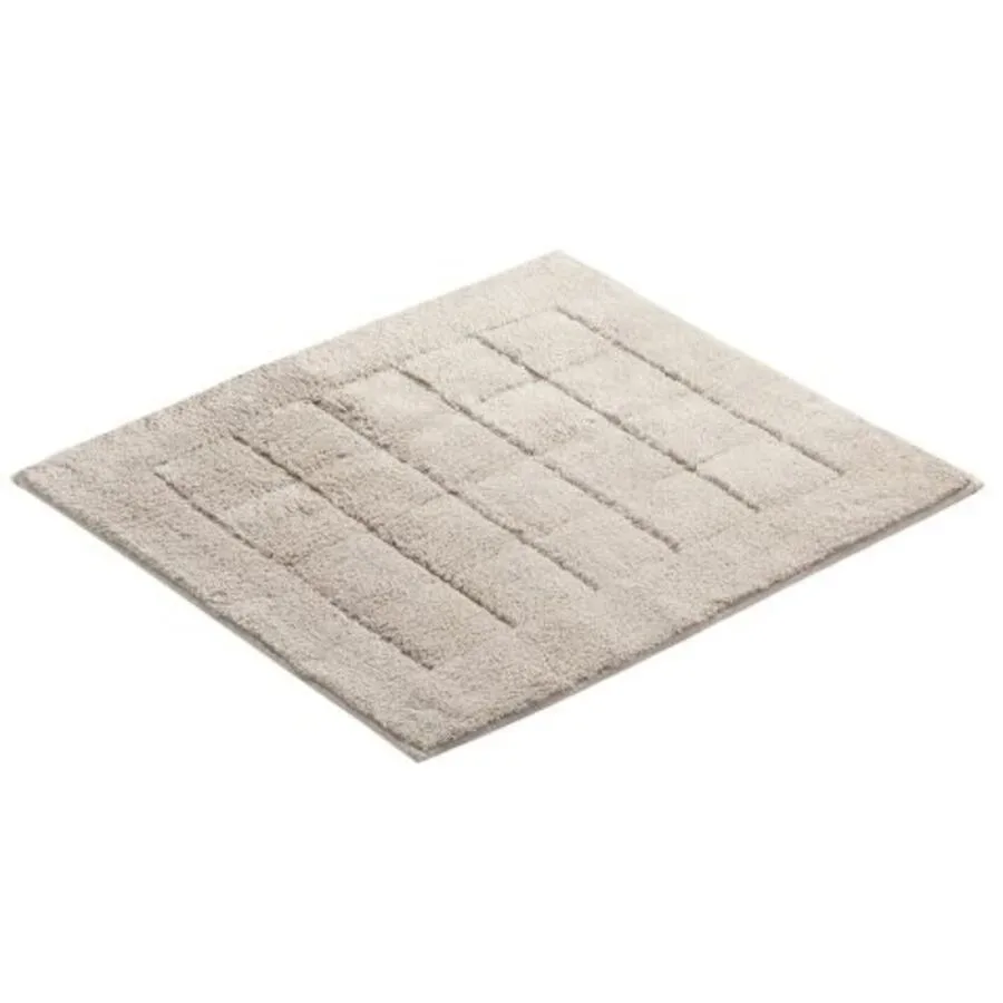 Vossen Badteppich Exclusive Grau Baumwolle 55 cm 65 cm - Farbe: Urban grey - Badteppich