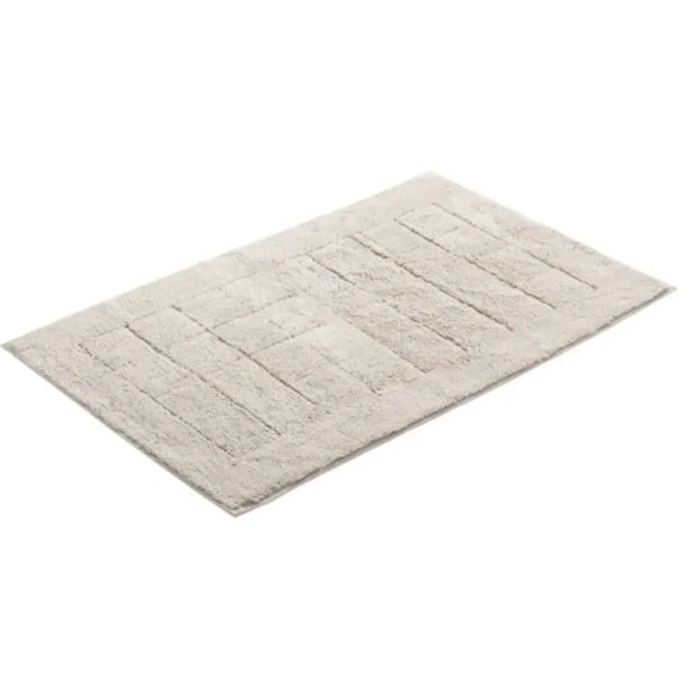 Vossen Badteppich Exclusive Grau Baumwolle 67 cm 120 cm - Farbe: Urban grey - Badteppich