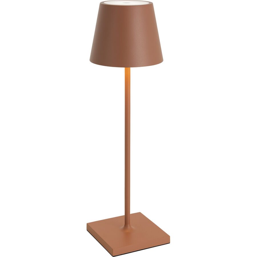 Tischlampe Aline Rot Aluminium/Kunststoff 11 cm 38 cm - LED - Lichtfarbe: Extra warmweiss - Material: Aluminium, Kunststoff - Tischlampe- LED