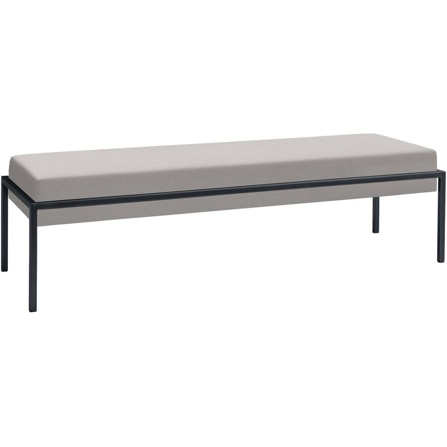 Hasena Bank Elek Grau/Schwarz Metall/Polyester 144 cm 38 cm - Material: Polyester/Metall - Bank