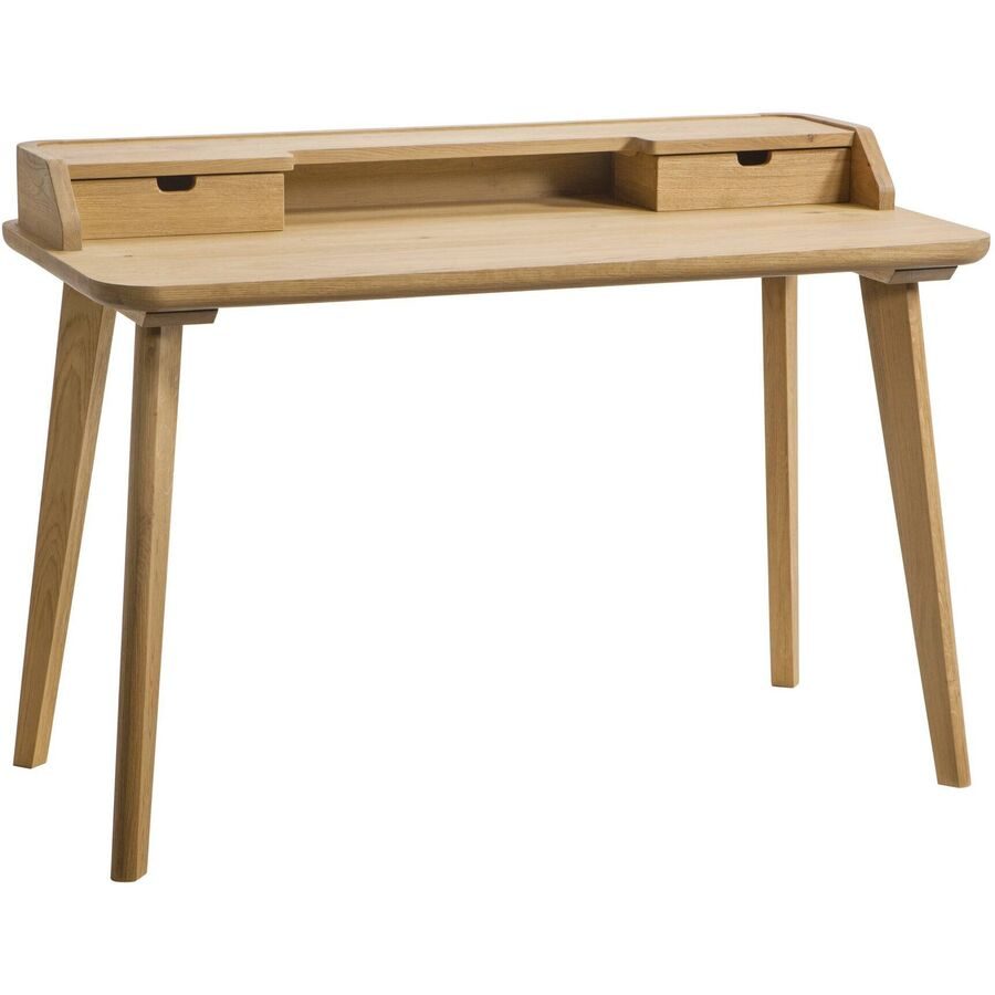 Hasena Sekretär Roshan Braun Holz 120 cm 85 cm - Farbe: Eiche Bianco - Material: Eiche massiv - Sekretär