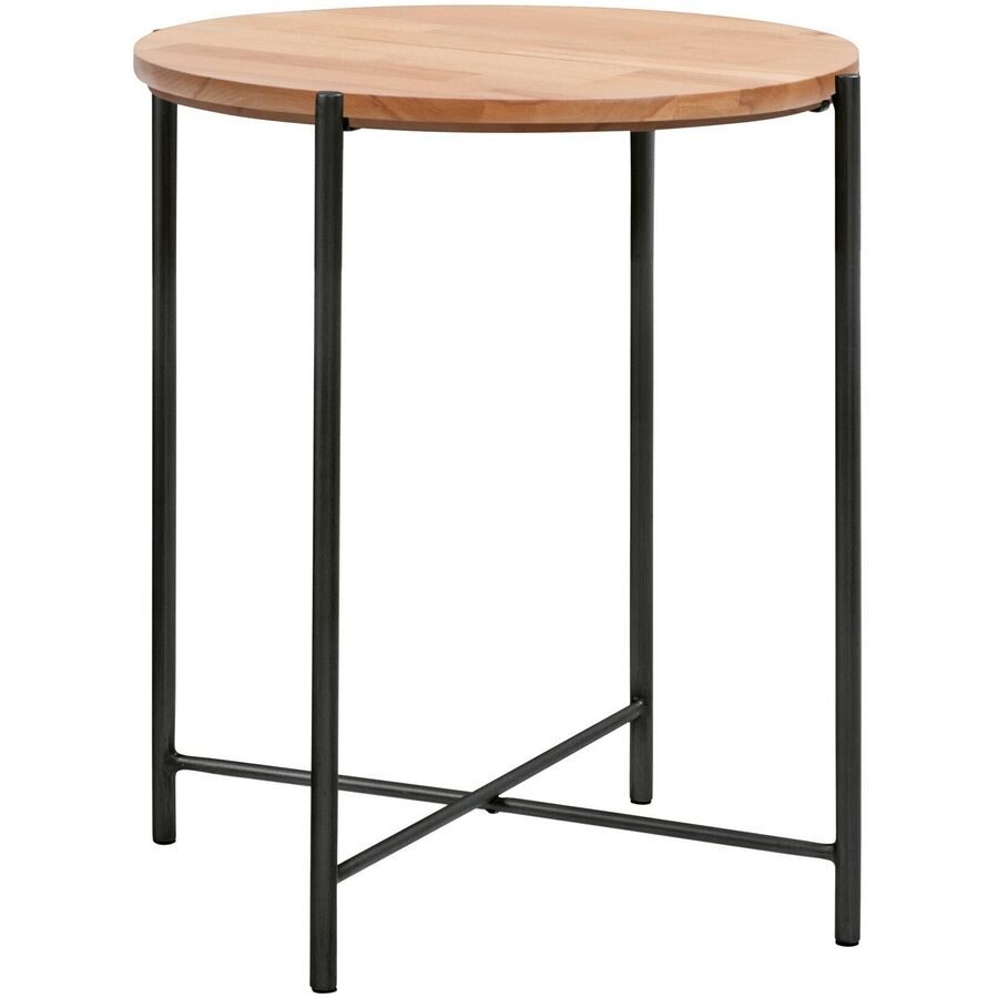 Hasena Nachttisch Volod Braun/Grau Metall/Holz 48 cm - Farbe: Braun, Anthrazit - Material: Buche, Metall - Nachttisch
