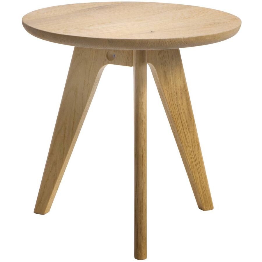Hasena Nachttisch Niraj Braun Holz 45 cm - Farbe: Eiche Bianco - Material: Eiche massiv - Nachttisch