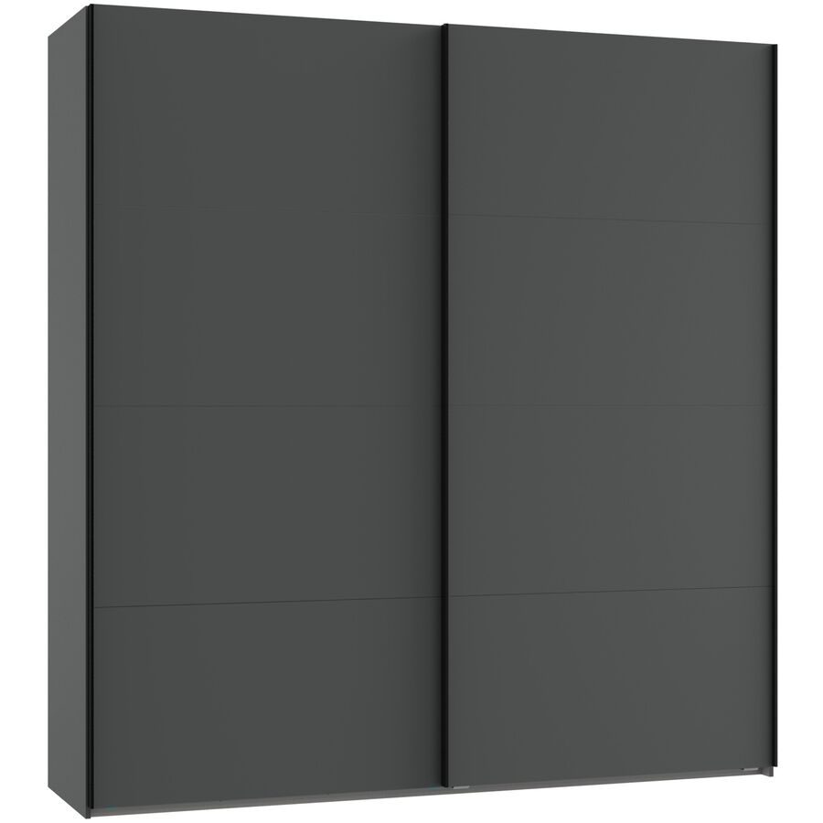 Kleiderschrank Aqsa Grau Holzwerkstoff 225 cm 65 cm 208 cm - Farbe: graphit - Kleiderschrank