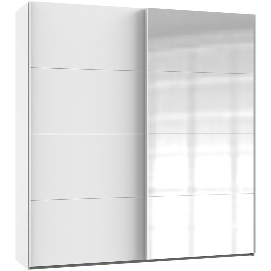 Kleiderschrank Aqsa Weiss Holzwerkstoff 180 cm 65 cm 208 cm - Kleiderschrank