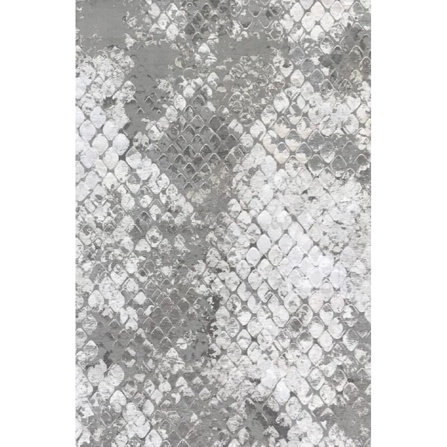 Teppich Dios Silber Baumwolle/Polyester 155 cm 230 cm - Material: Mischgewebe - Teppich