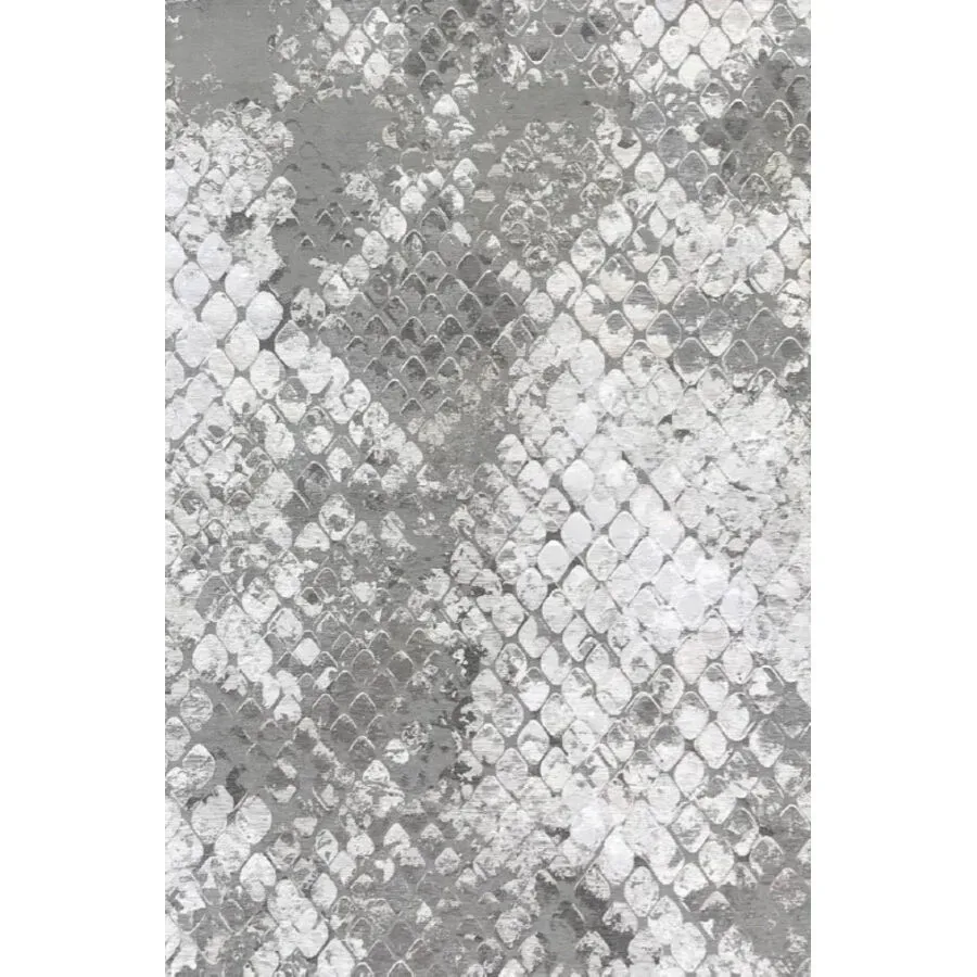 Teppich Dios Silber Baumwolle/Polyester 155 cm 230 cm - Material: Mischgewebe - Teppich