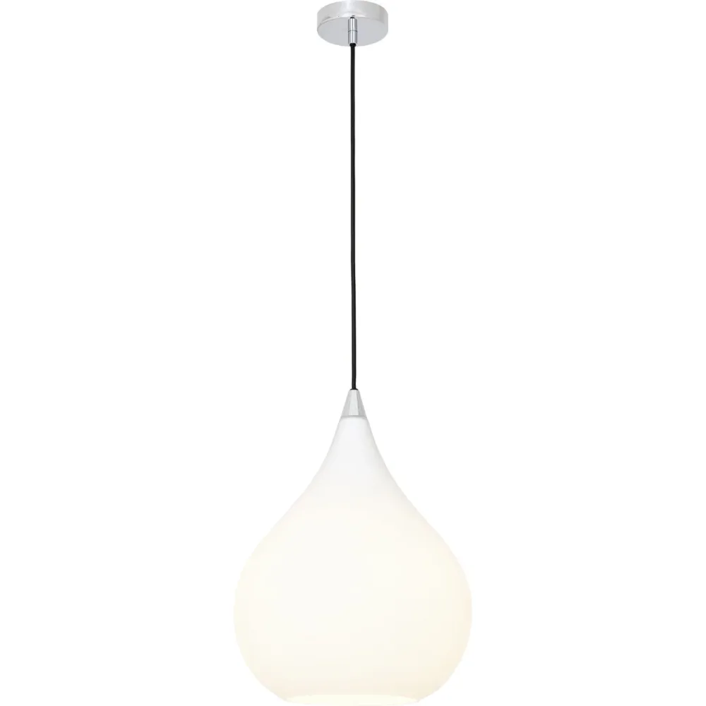Pendellampe Perla Weiss Glas 30 cm 140 cm - Pendellampe