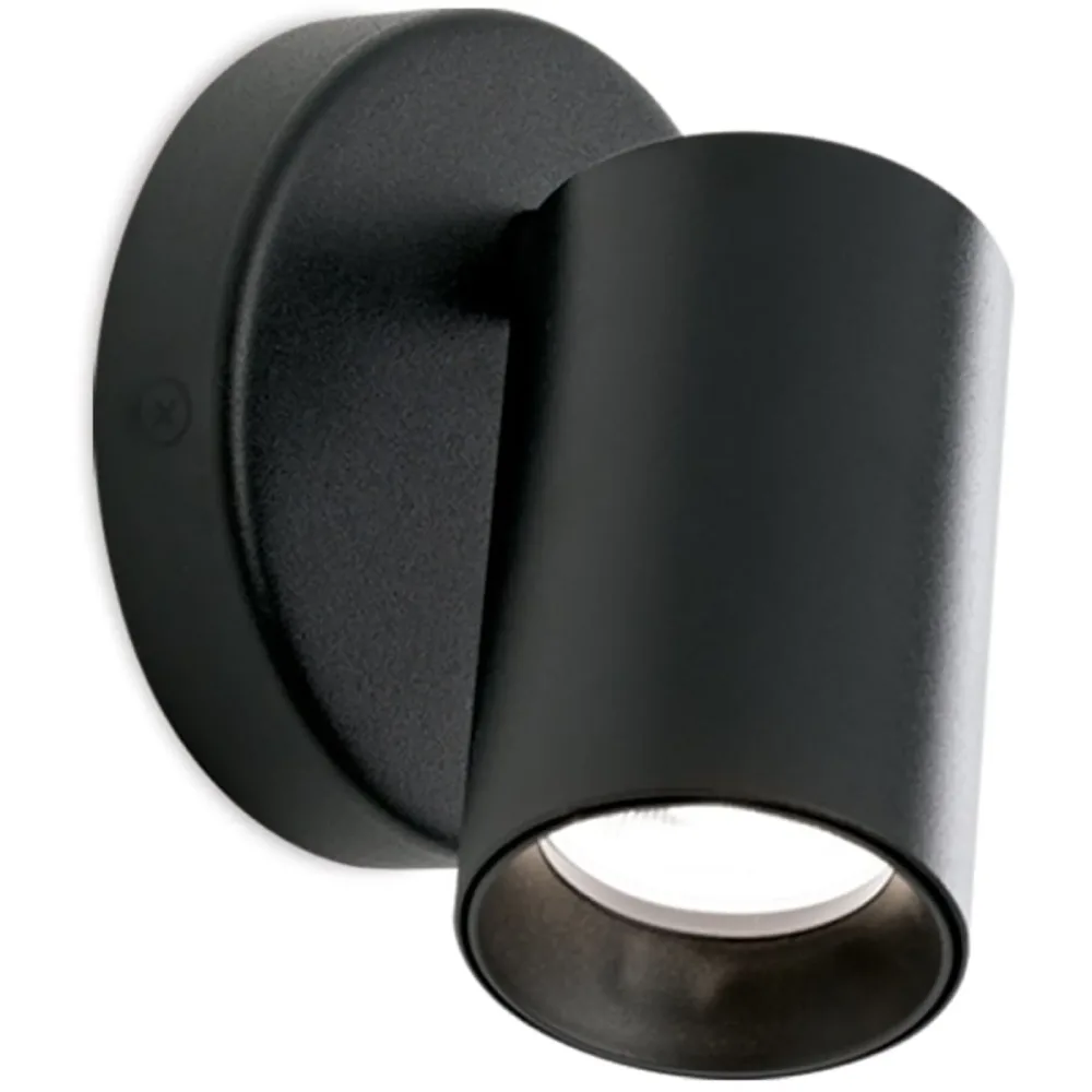 Spot Sean Schwarz Stahl 10 cm 12.7 cm - Spot