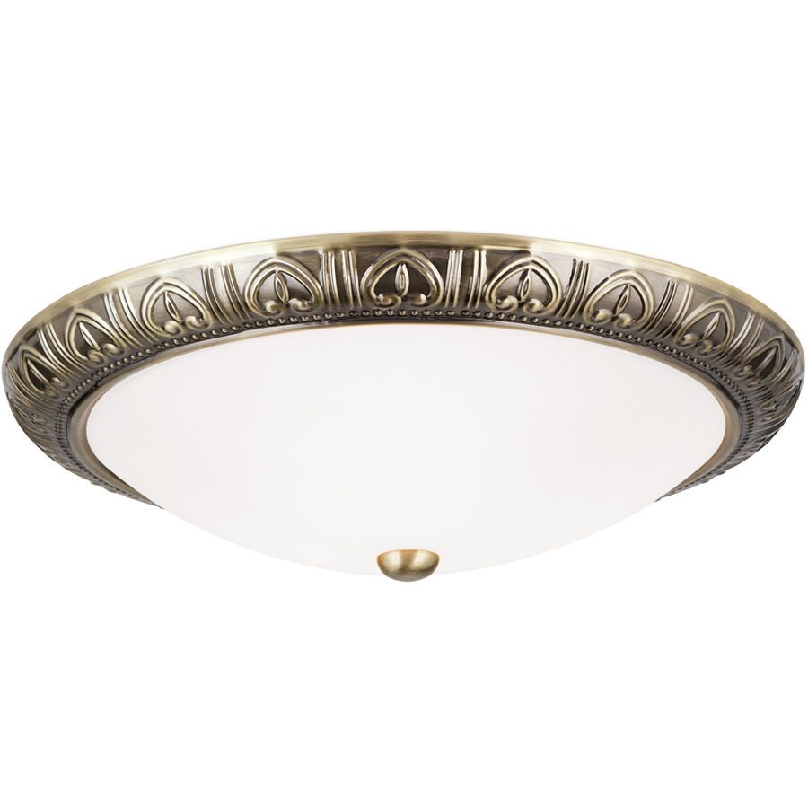 Deckenlampe Pankok Bronze Stahl/Glas 38 cm 11 cm - Material: Glas/Stahl - Deckenlampe